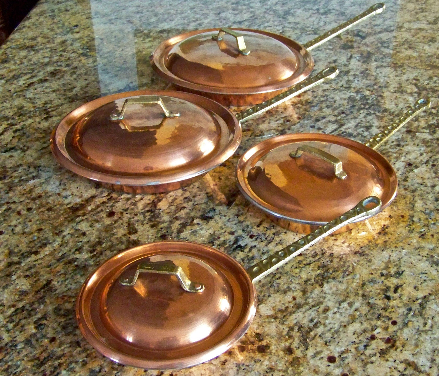 Antique Turkish Copper Saute Pans