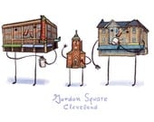 Gordon Square, Cleveland (5x7)