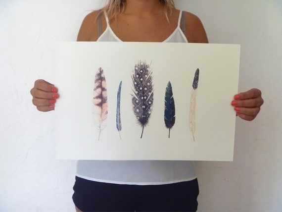 Feathers 2 - 11x17 Print