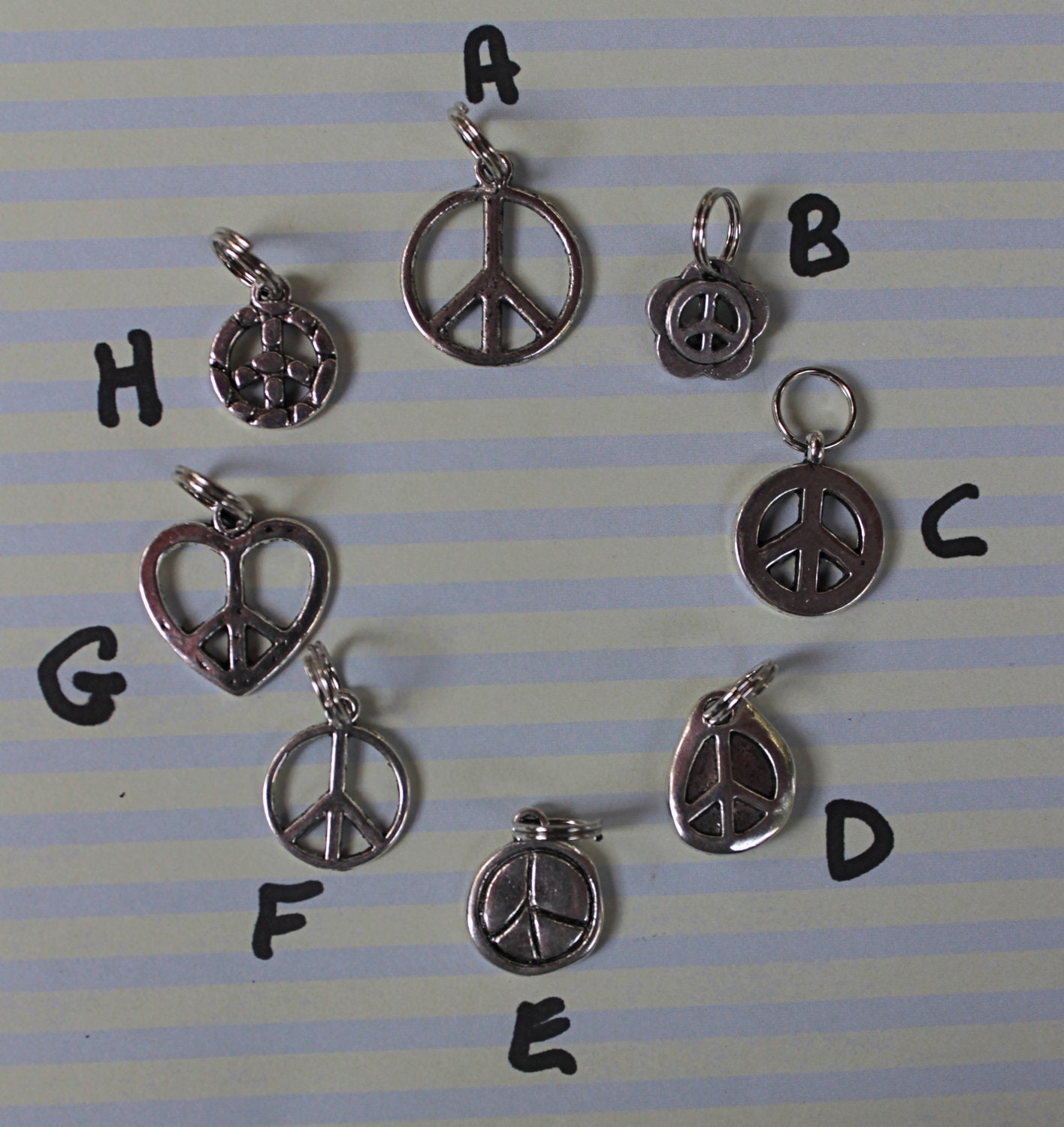 SUMMER OF LOVE Bohemian Hippie Peace Leather Bracelet 3.50 with Free Shipping.