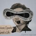 Original Paper Collage, The Telephone Operator who Saved a Life, One of a Kind Art, frighten