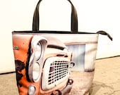 in Stock Road Trip Photo Purse Original Photo Rusty Truck - Orange Brown Black