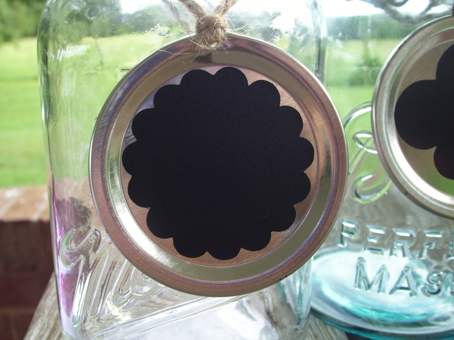 Wedding Centerpiece Mason Jar Lid Centerpiece Chalkboard Table Numbers Wedding Table Centerpieces Mason Jar Wedding Spring Wedding