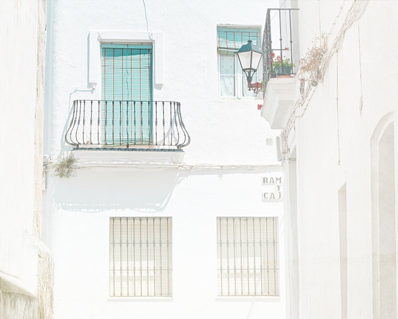 Spain photography - La Siesta - fine art photography print of white village in Spain