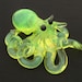 Small Glass Octopus pendant Radioactive Ooze