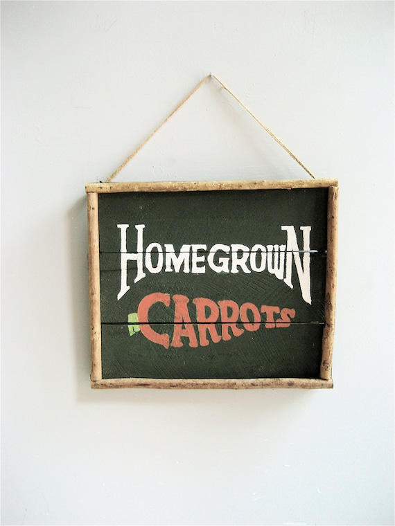 Vintage Carrots Sign