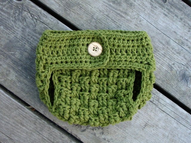 Crochet Pattern for Unisex Textured Diaper Cover - 3 sizes, Newborn Baby to 12 months - Welcome to sell finished items