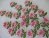 5 EMBROIDERED FLOWERS iron on