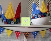 Fabric Crown Photo Prop/Fancy Dress Bold & Buttony Made to Order