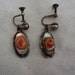 Victorian Blister Pearl Sterling Earrings 1800s