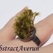 Moss Adjustable Ring - Natural Mood Moss - Nature, Moss, Green Adjustable Ring