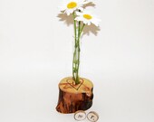 Wood Flower Vase, Wedding Centerpiece,  Aspen Wood Heart, Destination Bridal, Outdoor Mountain Shabby Chic, Rustic Elegance