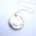 Tree of Life wax seal pendant jewelry made from fine silver, custom made to order