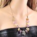 Raw stone jewelry: rough crystal, amethyst, citrine, pyrite, rough stone necklaces chakra necklace colorful purple