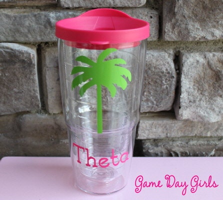 Personalized Palm Tree 24oz Tervis Tumbler