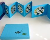 AQUARIUM Accordion Book Card Birthday Wishes in A BOX Original Design Handmade, Personalized For YOUR Special Occasions One Of A Kind