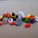 Halloween Charms and Beads, handmade polymer clay, set of 21