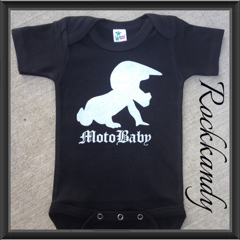 Moto Baby Black Onesie/Shirt