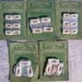 Antique Carved Shell Buttons on Original Cards-Mother of Pearl-Set of 22-3 Sizes