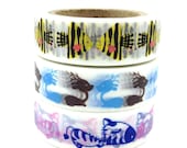 Japanese Washi Masking Tape Set - Kissing Time - 11 yards (each roll) - 3 Rolls