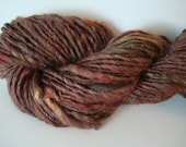 Handspun Art Yarn Thick & Thin Singles "Earth" 98 yds