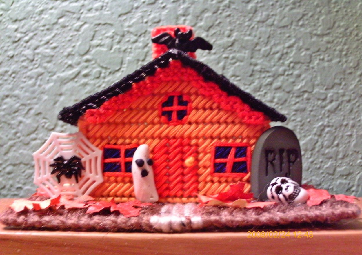 Spookvilles Orange Haunted House a ghostgap design