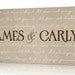 Personalized Family Name Sign, Canvas Wall Art, Wedding Sign, Includes Names & 1 Corinthians Verse