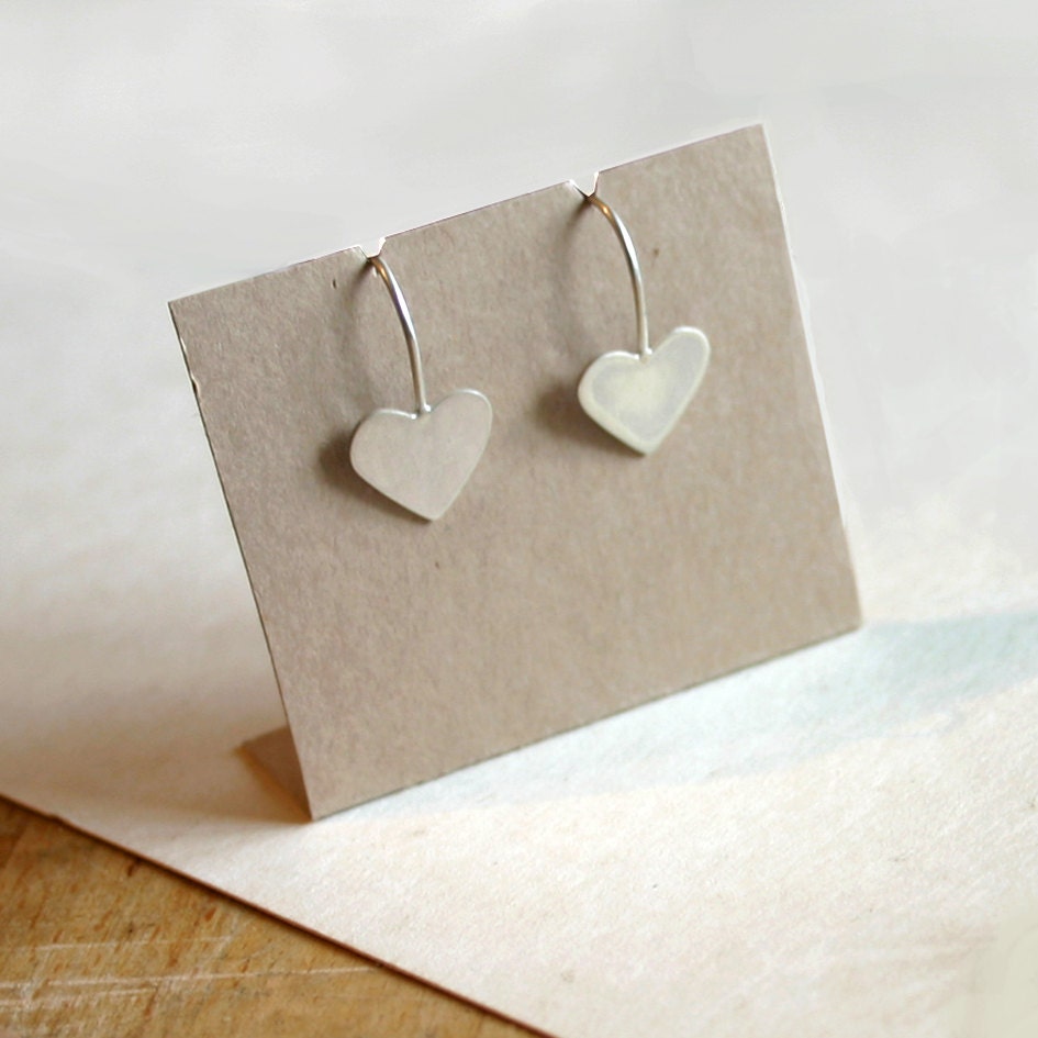 Heart hook earrings - Made to order