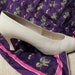 Vintage Ladies Leather Pumps with 2 1/2" Kitten Heel by Worthington Size 9 1/2 Wide Only 12 USD