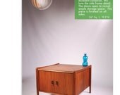 Mid Century Modern American Walnut Cabinet End Table