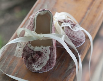 AK BABY DESIGNS "Elegant  Ballet Baby Shoes" - Little Leonora.