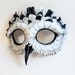 Snowy Owl Leather Mask