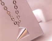 Medium To Small Sized Airplane Necklace Inspired By Harry Styles - One Direction - Paper Airplane - Origami