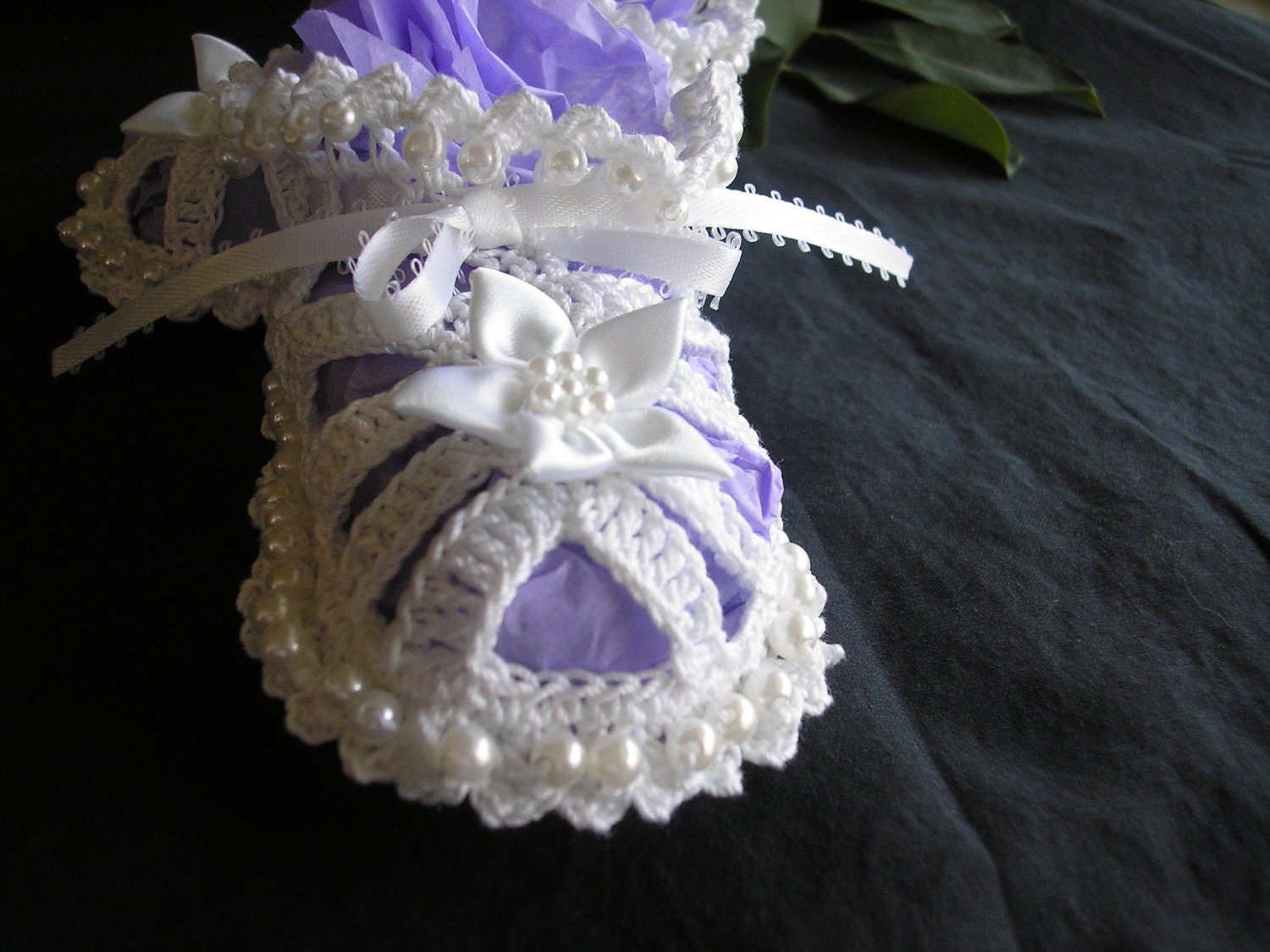 Pearled Baby Booties / Photos / Christening / Blesssing / Baptism