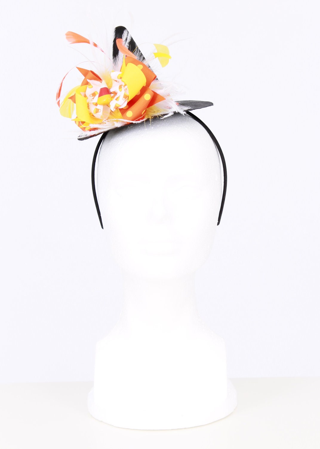 Simply Sweet Mini Witch Hat Headband - Halloween Costume - Candy Corn: Fits toddler to adult Il_170x135