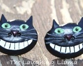 Black Cat Earring Post