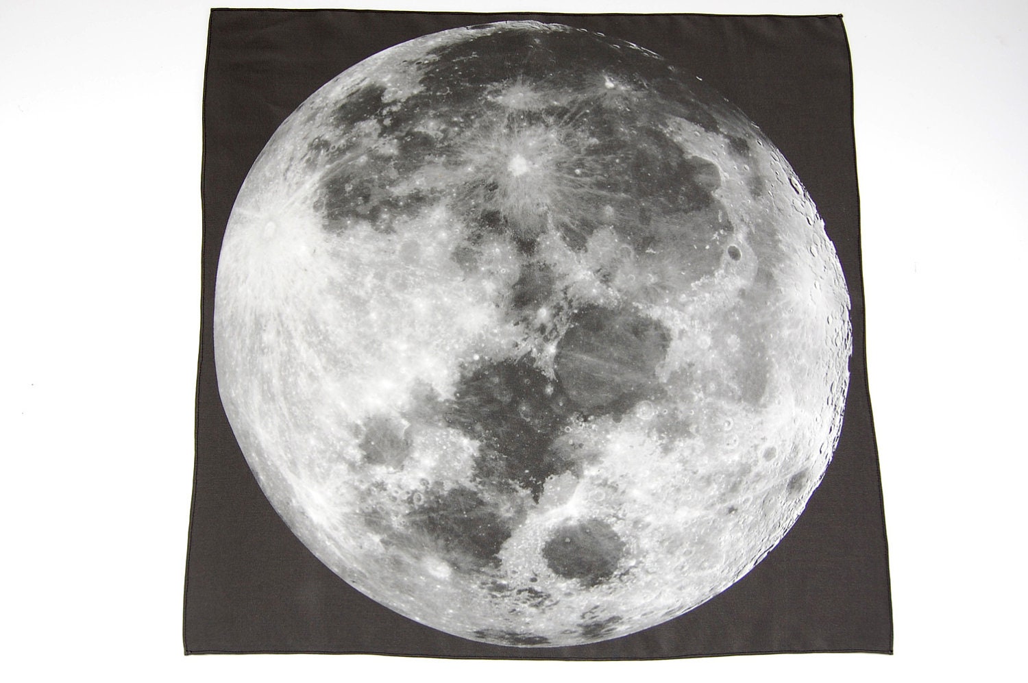 Moon Print Silk Square Scarf