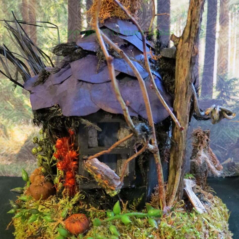 Fairy House, Witch House, Miniature Art, Woodland Fairies, Fairy Witch, Dark Magic