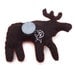 SALE Rustic moose with chevron magnet, number 74