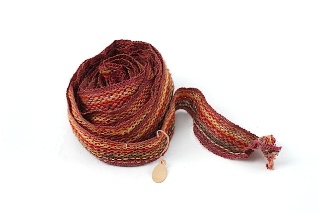 Antique Wool Trim, Mid Century, Sewing Supplies, Fall Textiles, Antique Textiles, Unique Decorative Trim, Handwoven Wool Trim,
