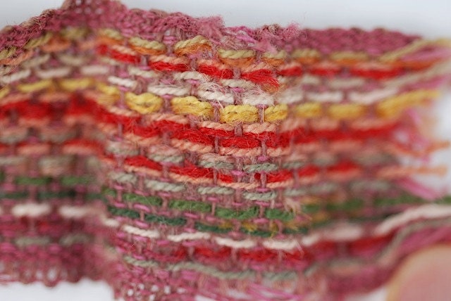 Antique Wool Trim, Mid Century, Sewing Supplies, Fall Textiles, Antique Textiles, Unique Decorative Trim, Handwoven Wool Trim,