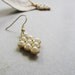 Grape dangle earrings- glass pearl earrings- cottage chic pearls- fall fashion