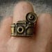 camera ring, photography ring, kitsch ring, unique ring, cute ring, vintage style