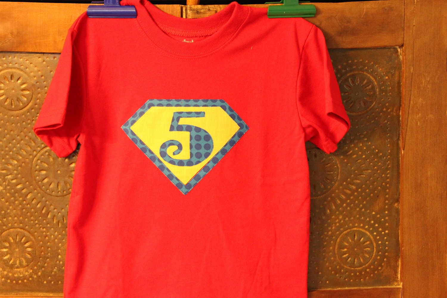 Superhero Birthday/Initial Shirt