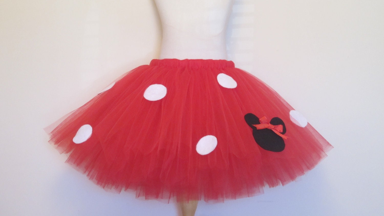 Minnie Mouse Costume Tutu Skirt Red Polka Dot Newborn Baby Toddler Girls Minnie tutu Halloween by American Blossoms
