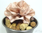 Large Bloom Brooch : Dusty Pink - Fabric Flower Brooch - Wedding Flower - Bridesmaid Flower - Silk  Flower Accessory