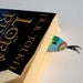 Snake Bookmark, Blue Fabric Bookmark, Stocking Stuffer
