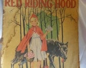 Vintage Red Riding Hood linen look book from 1937