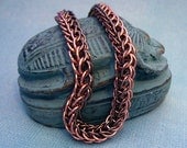 Sheridan - Copper and Antique Brass Men's Chainmaille Bracelet