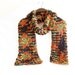 Knitting weft with natural colors- Knitting Scarf- Natural Colors- Wrap- Camouflage Colors Accessories- Long Scarf- OOAK
